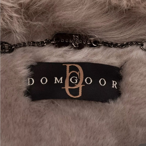 Dom goor shearling winter fur jacket beige us4 - Picture 2 of 9